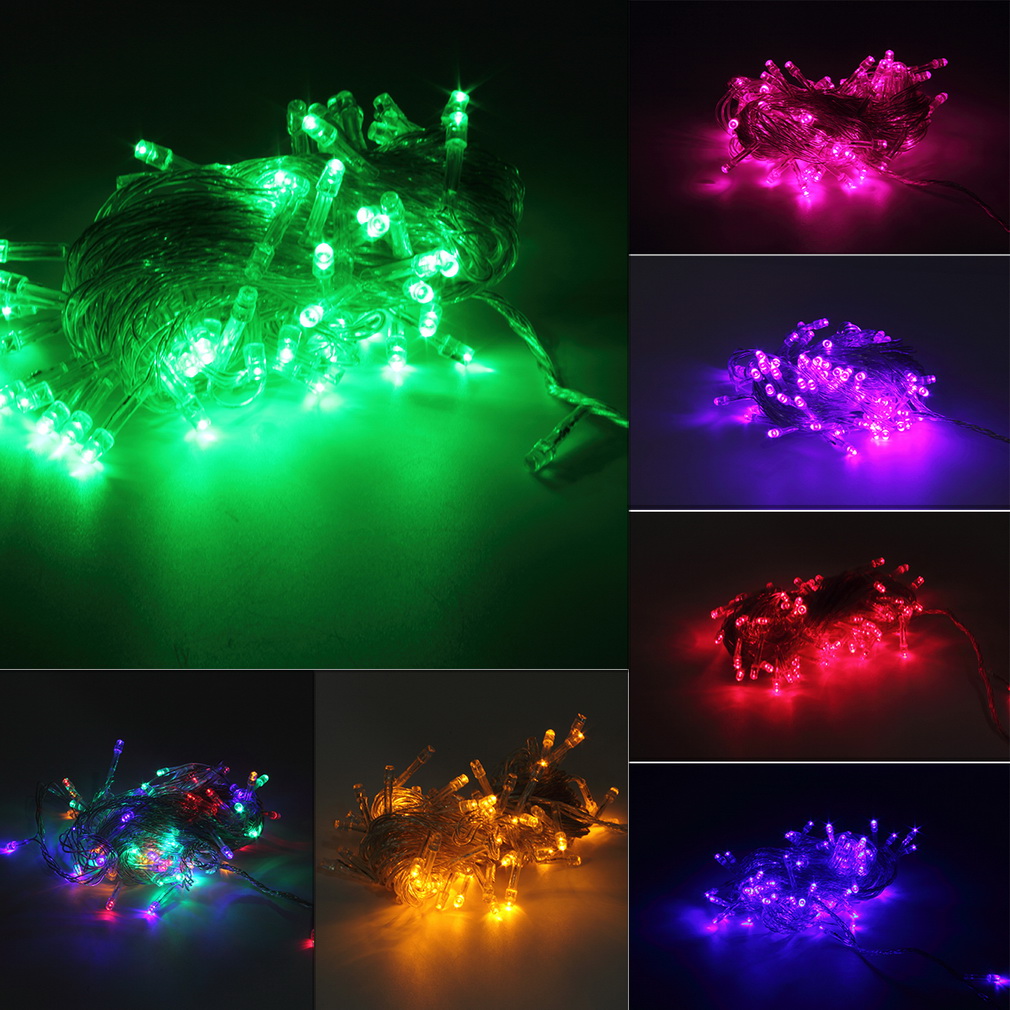 10M 100LED Holiday Christmas Party String Fairy Outdoor Garden Lights Decor BS